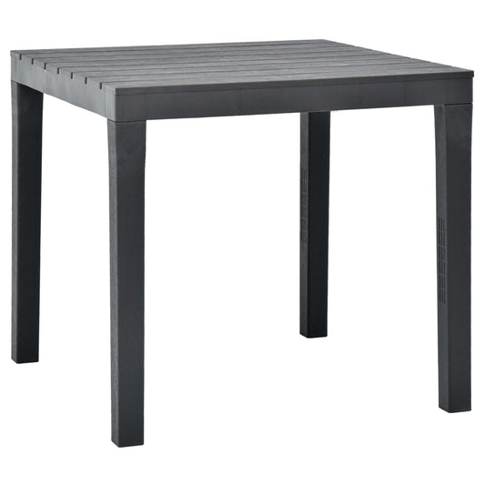 HKH Mesa de Jardim 78x78x72 Cm Plástico - Antracite