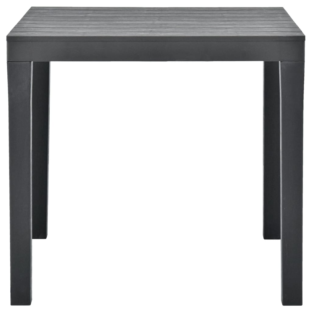 HKH Mesa de Jardim 78x78x72 Cm Plástico - Antracite