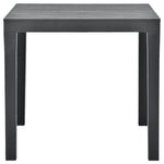 HKH Mesa de Jardim 78x78x72 Cm Plástico - Antracite
