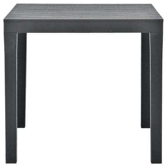HKH Mesa de Jardim 78x78x72 Cm Plástico - Antracite