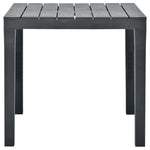 HKH Mesa de Jardim 78x78x72 Cm Plástico - Antracite