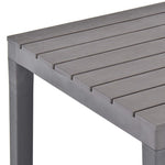 HKH Mesa de Jardim 78x78x72 Cm Plástico Mocca - Cinzento