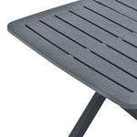 HKH Mesa de Jardim Dobrável 79x72x70 Cm Plástico - Verde