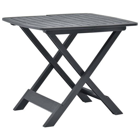 HKH Mesa de Jardim Dobrável 79x72x70 Cm Plástico - Antracite