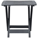 HKH Mesa de Jardín Plegable 79x72x70 Cm Plástico - Antracita
