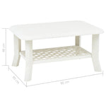 HKH Mesa de Centro Plástico - Branco
