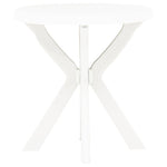 HKH Mesa de Bistrô Ã˜70 Cm Plástico - Branco