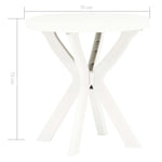 HKH Mesa de Bistrô Ã˜70 Cm Plástico - Branco