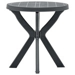 HKH Mesa de Bistrô Ã˜70 Cm Plástico - Antracite