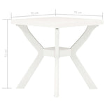 HKH Mesa de Bistrô 70x70x72 Cm Plástico - Branco