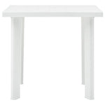HKH Mesa de Jardim 80x75x72 Cm Plástico - Branco