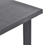 HKH Mesa de Jardim 80x75x72 Cm Plástico - Antracite