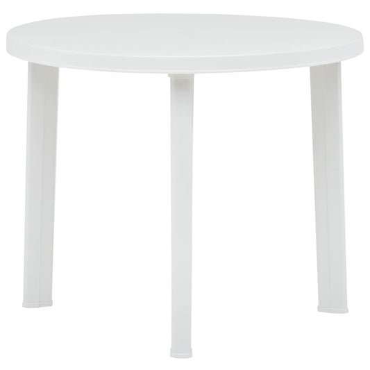 HKH Mesa de Jardim 89 Cm Plástico - Branco