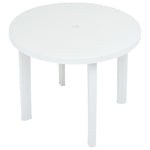 HKH Mesa de Jardim 89 Cm Plástico - Branco