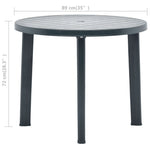 HKH Mesa de Jardim 89 Cm Plástico - Verde