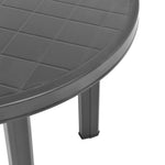 HKH Mesa de Jardim 89 Cm Plástico - Antracite