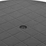 HKH Mesa de Jardim 89 Cm Plástico - Antracite