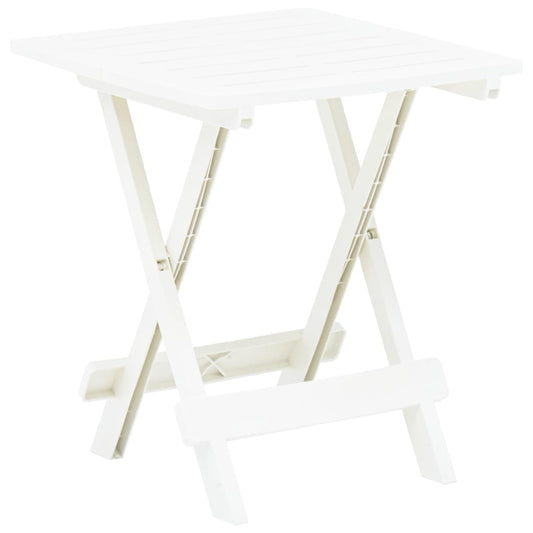 HKH Mesa de Jardim Dobrável 45x43x50 Cm Plástico - Branco