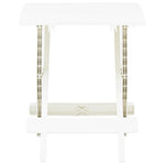 HKH Mesa de Jardim Dobrável 45x43x50 Cm Plástico - Branco