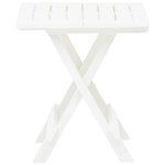 HKH Mesa de Jardim Dobrável 45x43x50 Cm Plástico - Branco