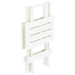 HKH Mesa de Jardim Dobrável 45x43x50 Cm Plástico - Branco