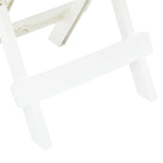 HKH Mesa de Jardim Dobrável 45x43x50 Cm Plástico - Branco