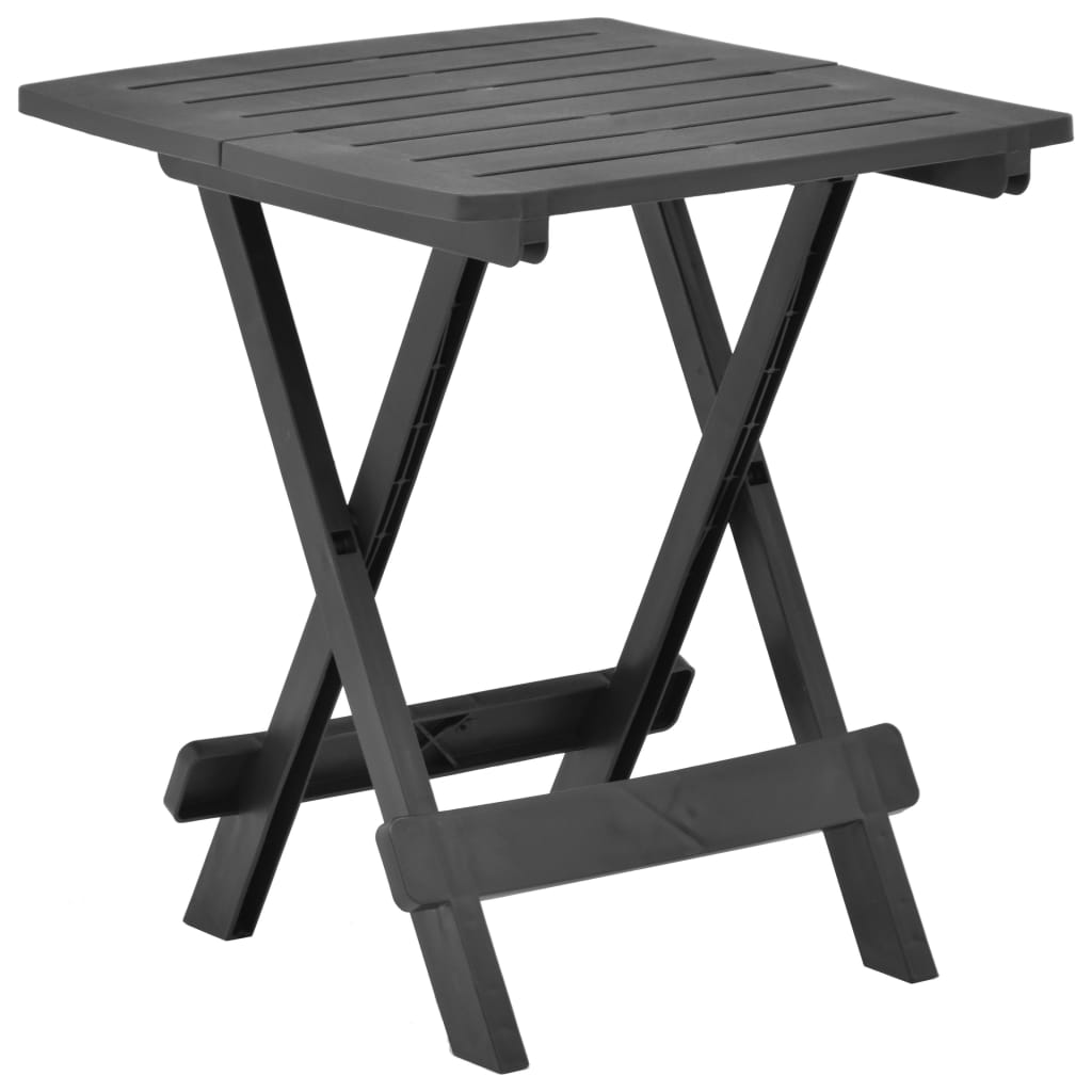 HKH Mesa de Jardim Dobrável 45x43x50 Cm Plástico - Antracite
