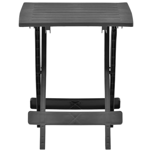 HKH Mesa de Jardim Dobrável 45x43x50 Cm Plástico - Antracite