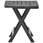 HKH Mesa de Jardim Dobrável 45x43x50 Cm Plástico - Antracite