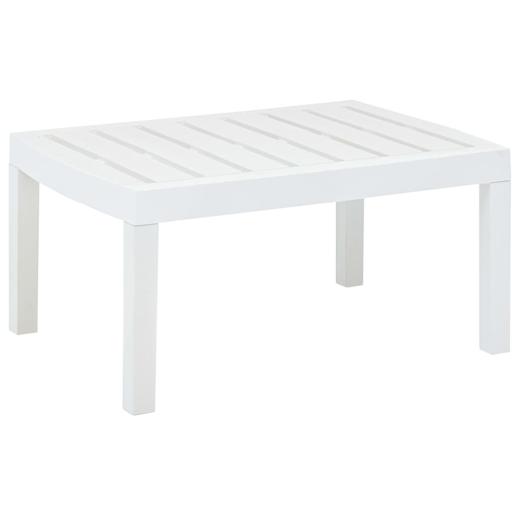 HKH Mesa de Jardín 78x55x38 Cm Plástico - Blanco