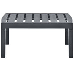 HKH Mesa de Jardim 78x55x38 Cm Plástico - Antracite