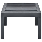 HKH Mesa de Jardim 78x55x38 Cm Plástico - Antracite
