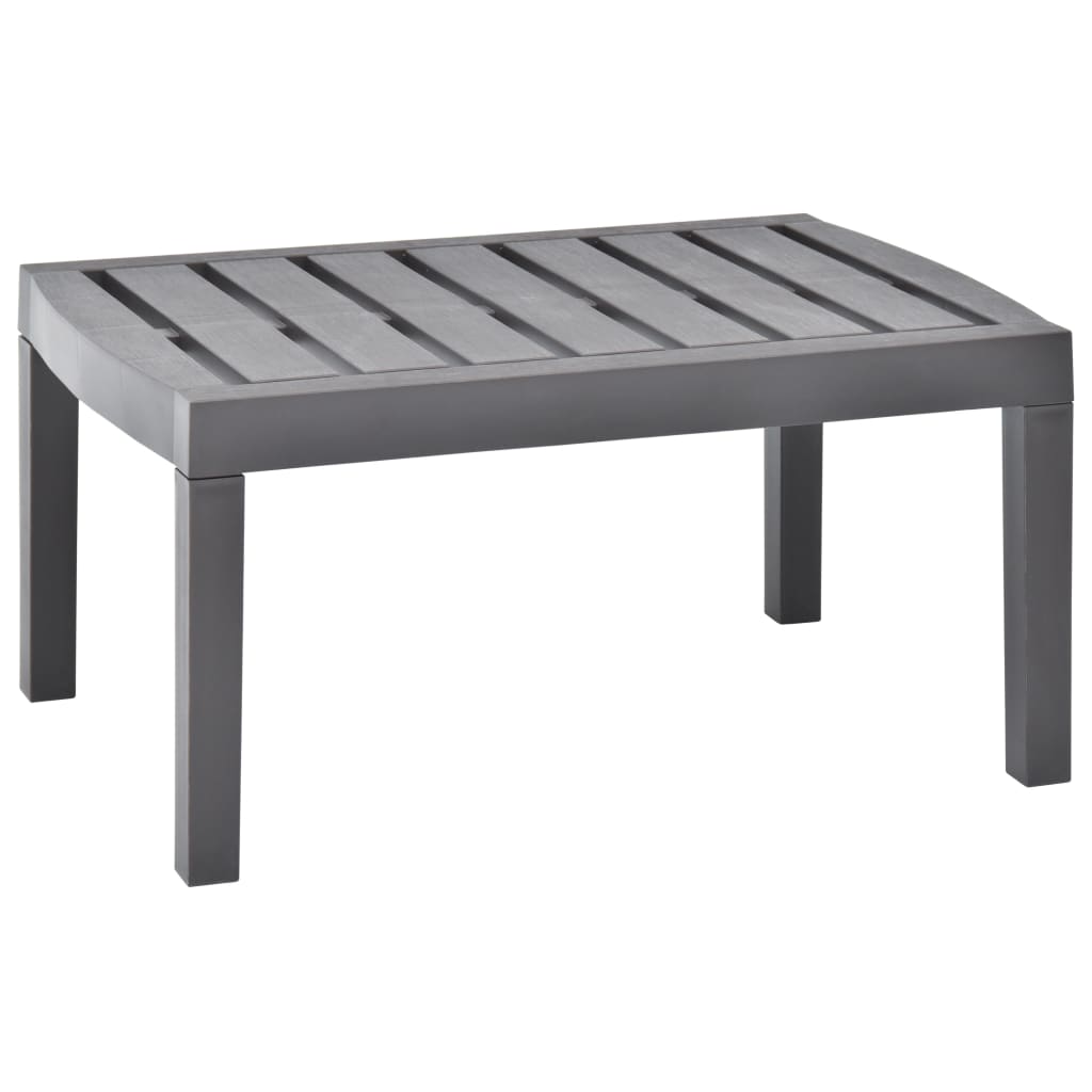 HKH Mesa de Jardim 78x55x38 Cm Plástico Moca - Cinzento