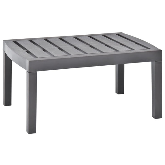 HKH Mesa de Jardim 78x55x38 Cm Plástico Moca - Cinzento