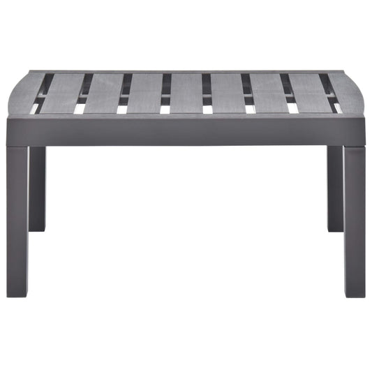HKH Mesa de Jardim 78x55x38 Cm Plástico Moca - Cinzento
