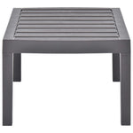 HKH Mesa de Jardim 78x55x38 Cm Plástico Moca - Cinzento