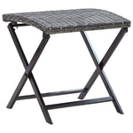 HKH 8 Pcs Conjunto Sofás de Jardim com Almofadões Vime Pe - Preto