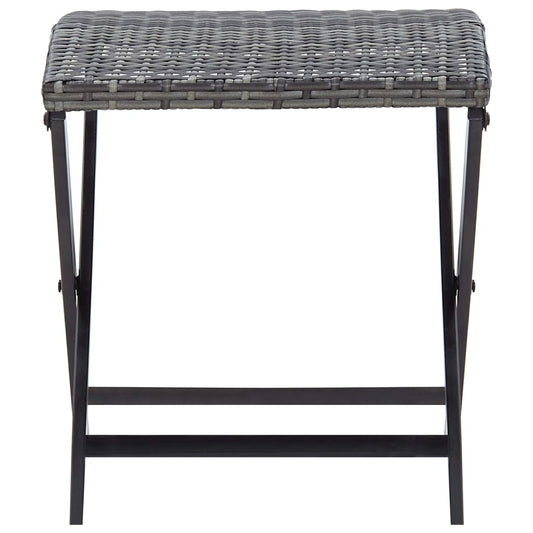 HKH 8 Pcs Conjunto Sofás de Jardim com Almofadões Vime Pe - Preto