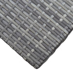 HKH 8 Pcs Conjunto Sofás de Jardim com Almofadões Vime Pe - Preto