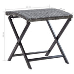 HKH 8 Pcs Conjunto Sofás de Jardim com Almofadões Vime Pe - Preto