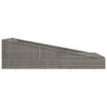 HKH Espreguiçadeira De Jardim Vime Pe Cinzento - Cinzeto