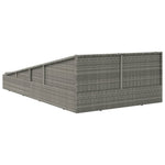 HKH Espreguiçadeira De Jardim Vime Pe Cinzento - Cinzeto