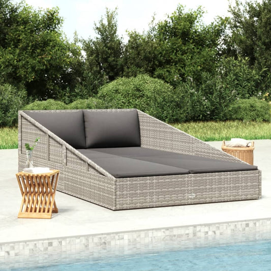 HKH Espreguiçadeira De Jardim Vime Pe Cinzento - Cinzeto