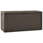 HKH 7 Pcs Conjunto de Sofás Jardim C/ Almofadões Vime Pe Castanho - Marrom