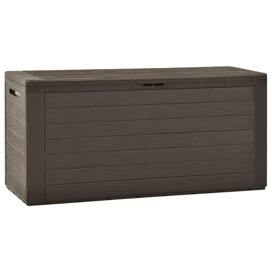 HKH 7 Pcs Conjunto de Sofás Jardim C/ Almofadões Vime Pe Castanho - Marrom
