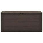 HKH 7 Pcs Conjunto de Sofás Jardim C/ Almofadões Vime Pe Castanho - Marrom