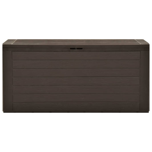 HKH 7 Pcs Conjunto de Sofás Jardim C/ Almofadões Vime Pe Castanho - Marrom