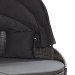 HKH 7 Pcs Conjunto de Sofás P/ Jardim com Almofadões Vime Pe - Bege