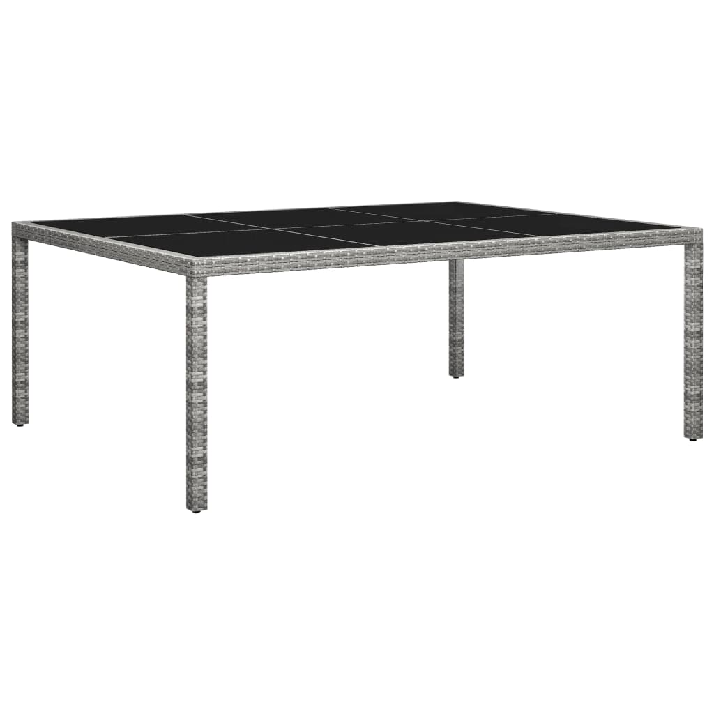 HKH Mesa de Jantar P/ Exterior 200x150x74 Cm Vime Pe - Cinzento
