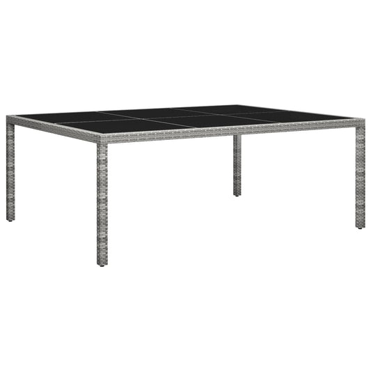 HKH Mesa de Jantar P/ Exterior 200x150x74 Cm Vime Pe - Cinzento
